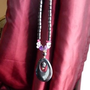 Hematite Beaded Necklace